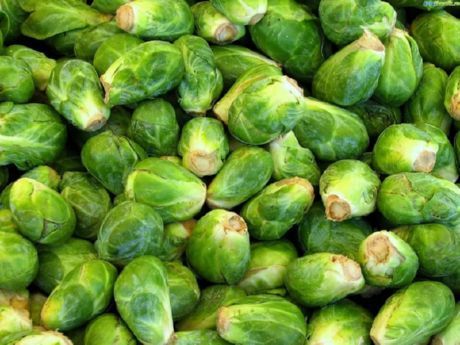 Brussels sprouts. 38 kcal / 100 g.