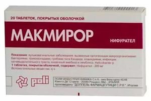 Makmiror tabletták giardiasishoz